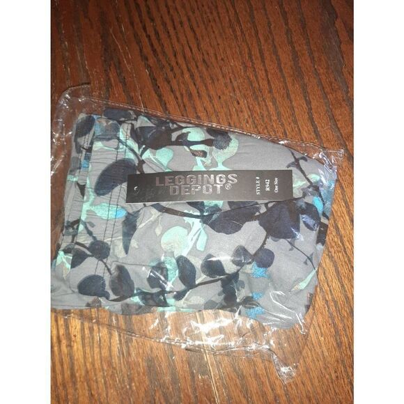 One Size 2-12 Leggings Depot Natural Vines Athletic Casual Leggings - Picture 7 of 7